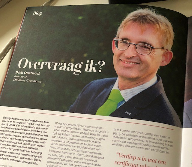 Column Overvraag ik Biind
